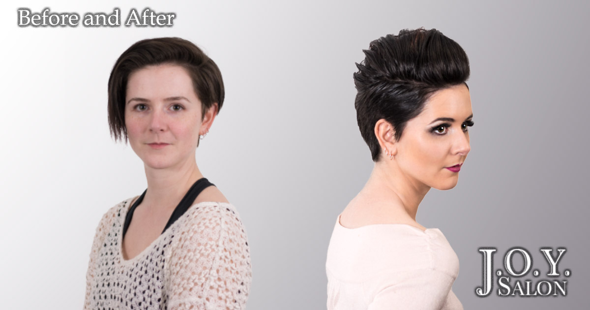 Short and Sophisticated Hair Cut Joy Hair Salon
